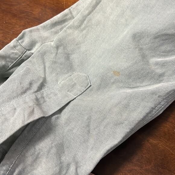 Vintage Abercrombie & Fitch The Big Shirt Classic Button Front Collar Green M - Picture 7 of 7